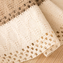Load image into Gallery viewer, Nordic Woven Hollow Table Runner Handmade Cotton Linen Tablecloth Household Hotel Decorations Table Cover TV Cabinet Table Flag
