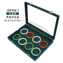 Load image into Gallery viewer, Jewelry Display Box Flip with Lid Transparent Jewelry Box Necklace Ring Storage Box
