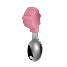 Load image into Gallery viewer, Baby Fork and Spoon Integrated Silica Gel Sucker Toddler Feeding Dinner Plate Children Tableware
