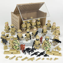 Load image into Gallery viewer, Package Container Equipment Special Police Doll Toy Small Particle Military Doll Children Assembling Building Blocks Toy
