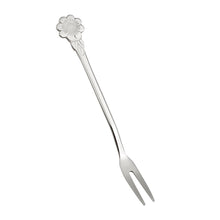 Load image into Gallery viewer, Q Stainless Steel Creative Fruit Fork Two-Tooth Fork Dessert Fork Household Fruit Toothpick Cake Fork

