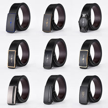 Load image into Gallery viewer, High-End Men's Business Casual Real Leather Pants Belt Wear Alloy Buckle
