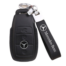 Load image into Gallery viewer, For 21 Mercedes-Benz New E-Class Key Cover E200l C260l A200l S-Class GLC Leather Keychain
