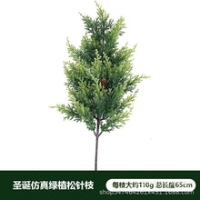 Load image into Gallery viewer, 1pcs Artificial with Fruit Green Plant Pine Branch Decoration Christmas Tree Decoration Accessories
