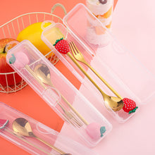 Load image into Gallery viewer, Q Christmas Dessert Spork Set Cute Doll Dessert Spoon Cartoon Tableware Fruit Fork Portable Coffee Spoon
