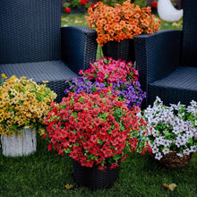 Load image into Gallery viewer, Artificial Flowers Violet Seven-Fork Spring Grass Flower Suitable for Indoor and Outdoor Simulation Green Plant Bouquet
