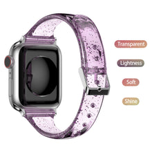 Load image into Gallery viewer, Silicone TPU transparent watchband for Apple and Samsung watches
