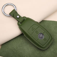 Load image into Gallery viewer, For 21 Mercedes-Benz New E-Class Key Cover E200l C260l A200l S-Class GLC Leather Keychain

