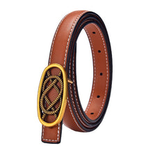 Load image into Gallery viewer, Women's Leather Belt Retro Fashion Trends Versatile Multi-Color Belt
