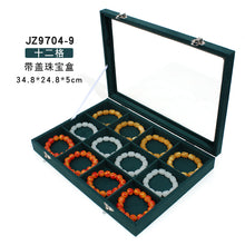 Load image into Gallery viewer, Jewelry Display Box Flip with Lid Transparent Jewelry Box Necklace Ring Storage Box
