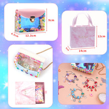 Load image into Gallery viewer, New Children's DIY Handmade Bracelet 158PCs Colorful Beaded Sequins Jewelry Storage Bag
