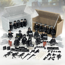 Load image into Gallery viewer, Package Container Equipment Special Police Doll Toy Small Particle Military Doll Children Assembling Building Blocks Toy
