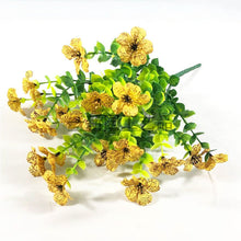Load image into Gallery viewer, Artificial Flowers Violet Seven-Fork Spring Grass Flower Suitable for Indoor and Outdoor Simulation Green Plant Bouquet
