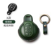 Load image into Gallery viewer, Mini Car Key Sleeve Cooper Mini Key Shell Women's  Handmade Genuine Leather Bag Buckle
