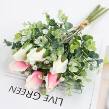 Load image into Gallery viewer, 12pcs/Set Simulation Bridal Bouquet Wedding Bouquet Hydrangea Fake Flower Furnishings Decorative Simulation Flower
