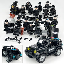 Load image into Gallery viewer, L-3 Package Black Jeep Small Particle Accessories Kits Special Police Doll Toy Weapon Pieces
