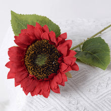 Load image into Gallery viewer, 5pcs/Set Simulation Sunflower European Latin Fake Flower Single SUNFLOWER Pastoral Style Bridal Bouquet Bunches
