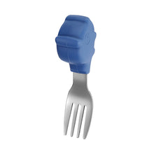 Load image into Gallery viewer, Baby Fork and Spoon Integrated Silica Gel Sucker Toddler Feeding Dinner Plate Children Tableware
