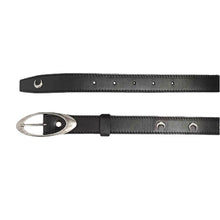 Load image into Gallery viewer, Old Moon Punk Belt Handmade Genuine Leather Neutral Ins Style Decorative Belt Women
