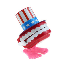 Load image into Gallery viewer, 1PCs Clockwork Winding Top Hat Jumping Teeth Winding Jumping Beauty Toy Halloween Christmas Gift
