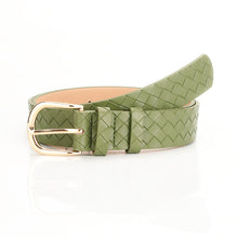 Load image into Gallery viewer, Belt Fashion Woven Pattern Pin Buckle Belt in Stock Whole All-Match Decorative Belt Jeans Strap
