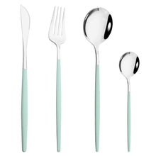 Load image into Gallery viewer, Stainless Steel Tableware Portugal Steak Knife and Fork Portable Ins Hotel Western Style Golden Western Food Knife and Fork
