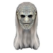 Load image into Gallery viewer, Halloween mask latex hood, White Walkers Night King mask, Halloween cos hood.
