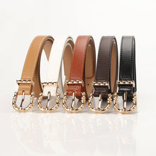 Load image into Gallery viewer, Alloy Pin Buckle Casual All-Match Pu Thin Belt Clothing Matching Belt Jeans Strap
