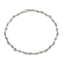 Load image into Gallery viewer, 2pcs/Set Hip Hop Men and Women's Jewelry Set Iron Thorns Hip Hop Gothic Punk Iron Wire Collar Men's and Women's Necklaces Bracelet
