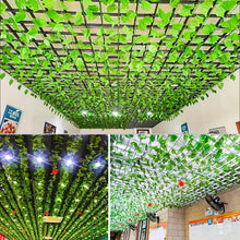 Load image into Gallery viewer, 3PCs Artificial Rattan Vines Artificial Green Leaf Grape Leaves Decorative Rattan

