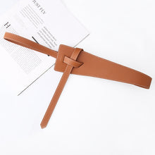 Load image into Gallery viewer, Waist-Tight Retro Knotted Suit All-Matching Outerwear Waist Seal Korean Style Fashionable Wide Belt
