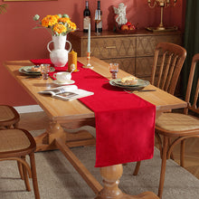Load image into Gallery viewer, Velvet Table Runner Simple Solid Color Table Runner Wedding Party Dining Table Decorations Long Tablecloth
