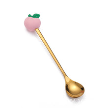 Load image into Gallery viewer, Fruit Fork Cute Children's Tableware Watermelon Spoon Doll Cake Dessert Fork Stainless Steel Coffee Spoon
