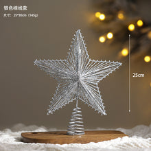 Load image into Gallery viewer, Christmas Tree Top Five-Pointed Star Christmas Decorations with Lights Christmas Decorations

