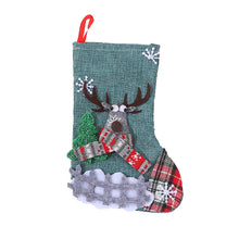 Load image into Gallery viewer, Christmas Day decorative stockings linen gifts Christmas tree pendants
