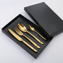 Load image into Gallery viewer, Egg Steak Knife and Fork Dinner Mood Big Silver Egg Western Food Knife, Fork and Spoon Gift Set
