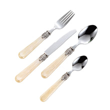 Load image into Gallery viewer, 304 Stainless Steel Tableware Suit Knife Fork Spoon Retro Tableware Acrylic Handle Tableware
