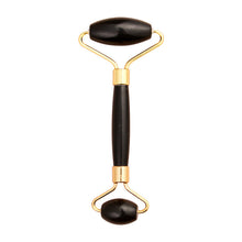 Load image into Gallery viewer, Black Jade Facial Massager Double-Headed Jade Roller Massage Stick Xiuyu Beauty Container
