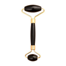 Load image into Gallery viewer, Natural Black Jade Roller Whole Jet Facial Massager Double-Headed Jade Roller Massage Stick Xiuyan Jade Beauty Instrument
