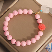 Load image into Gallery viewer, Queen Shell Bracelet Niche Design Hetian White Jade Elephant Pendant Bracelet Gifts for Girlfriend
