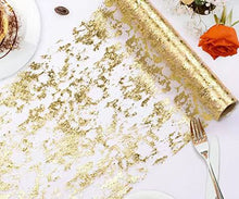Load image into Gallery viewer, Wedding Ceremony Layout Table Runner Bronzing Red Purple Foil Table Runner Party Decoration Tablecloth
