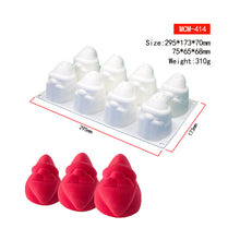 Load image into Gallery viewer, New Christmas Festival Mousse Cake Mold Christmas Tree Silicone Chocolate Mold Santa Claus Aromatherapy Candle Mould
