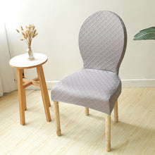 Load image into Gallery viewer, Round Back Chair Cover Elastic Seat Cover Dining Chair Protective Cover
