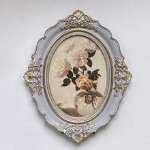 Load image into Gallery viewer, European-Style Carved Resin Photo Frame Oval Retro Distressed Photo Frame and Picture Frame Wall Mounted Bronze Photo Frame
