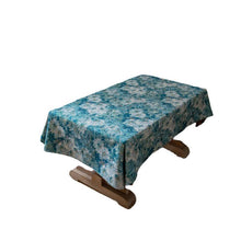 Load image into Gallery viewer, American Retro Tablecloth Jacquard Table Cloth Oil Painting Thick Tablecloth Blue Flower Cover Towel
