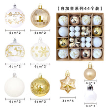 Load image into Gallery viewer, Christmas decoration 6cm electroplated ball plastic ball special-shaped painted Christmas ball gift Christmas tree pendant
