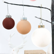 Load image into Gallery viewer, 6CM/12PCS Christmas Decorative Ball Set Flocking Ball Christmas Tree Ornament Pendant
