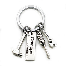 Load image into Gallery viewer, Stainless Steel Key Ring Hammer Screwdriver Wrench Tool Creative Gift
