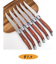 Load image into Gallery viewer, Rosewood Handle Butter Knife Western Butter Jam Scraper Stainless Steel Cheese Knife Butter Knife
