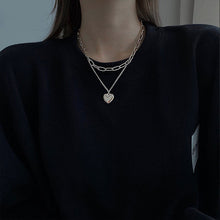 Load image into Gallery viewer, INS Style Titanium Steel Double-Layer Necklace Hip Hop Men's and Women's T-shirt Accessory Chain
